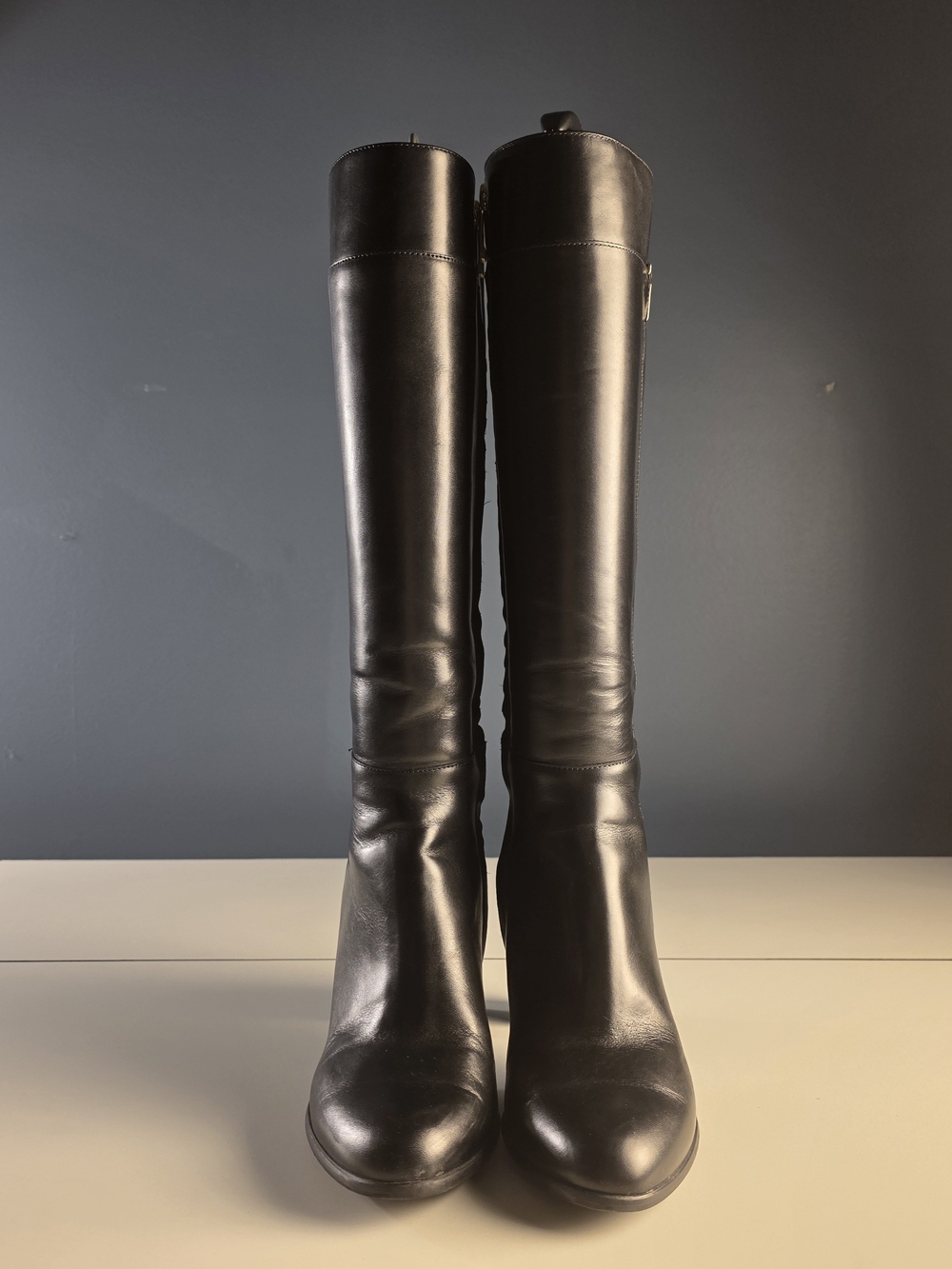 Gino Rossi Black Leather Knee High Boots EU 40